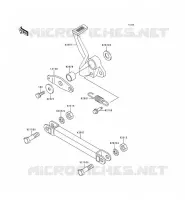 BRAKE PEDAL voor Kawasaki ZEPHYR 1997