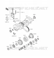 CRANKSHAFT voor Kawasaki ZEPHYR 1997