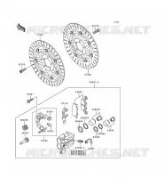 FRONT BRAKE voor Kawasaki ZEPHYR 1997