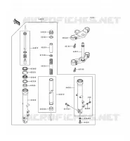 FRONT FORK voor Kawasaki ZEPHYR 1997