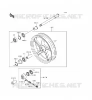 FRONT HUB voor Kawasaki ZEPHYR 1997