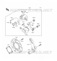 REAR BRAKE voor Kawasaki ZEPHYR 1997