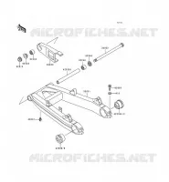 SWINGARM voor Kawasaki ZEPHYR 1997