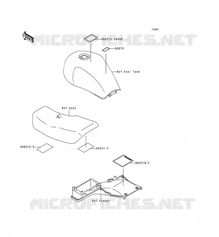 LABELS Kawasaki MOTOS 750 1992 ZEPHYR 750  ZR750-C2