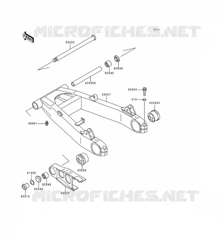 SWINGARM Kawasaki MOTOS 750 1992 ZEPHYR 750  ZR750-C2