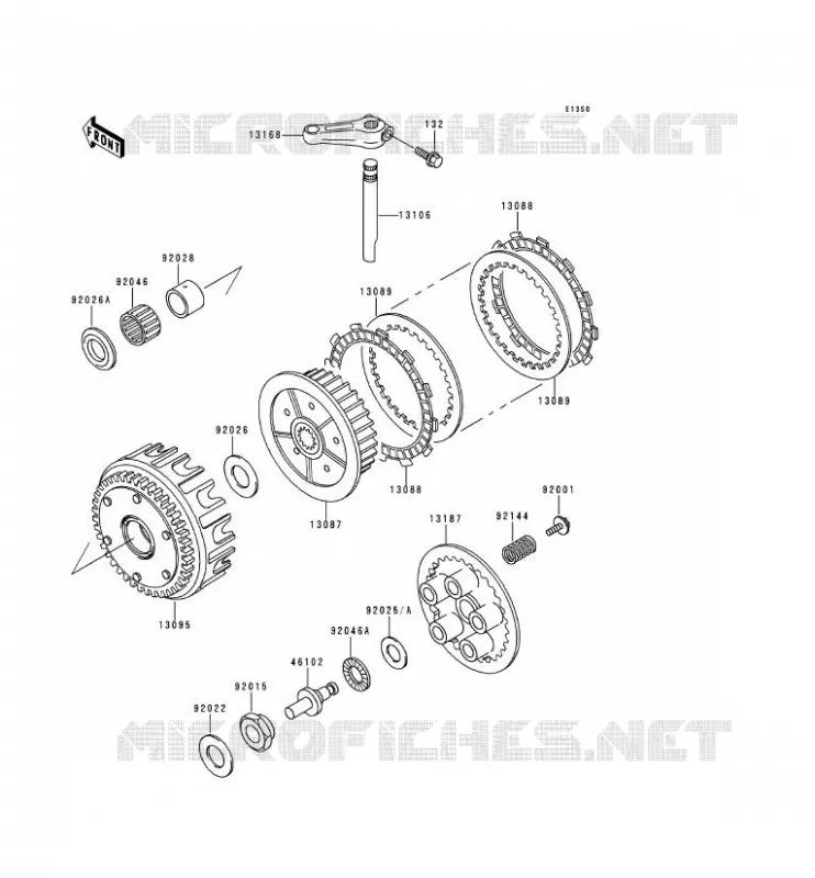 CLUTCH Kawasaki MOTOS 750 1992 ZEPHYR 750  ZR750-C2