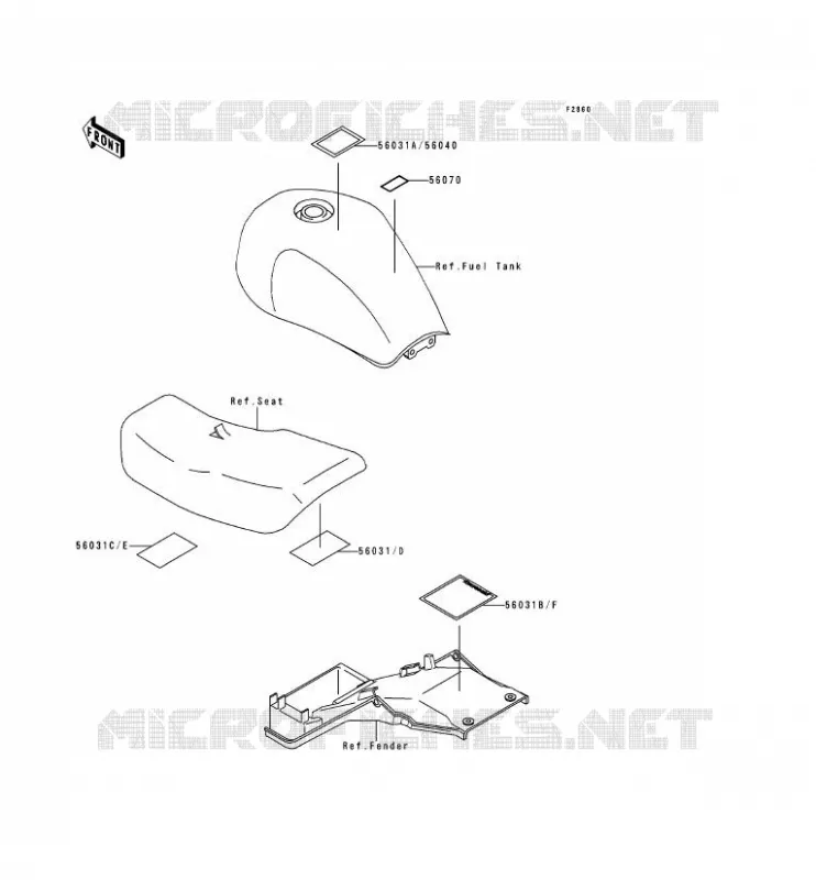 LABELS Kawasaki MOTOS 750 1993 ZEPHYR 750  ZR750-C3