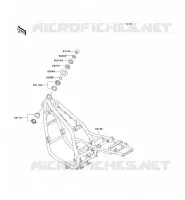 CHASSIS voor Kawasaki ZEPHYR 750 1995