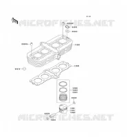 CYLINDER   PISTON  voor Kawasaki ZEPHYR 750 1995