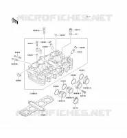 CYLINDER HEAD voor Kawasaki ZEPHYR 750 1995