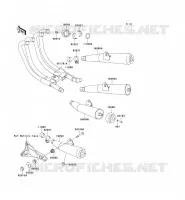 EXHAUST voor Kawasaki ZEPHYR 750 1995