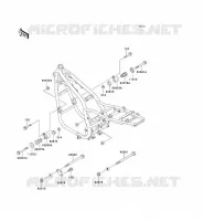 FRAME PARTS (COUVERTURE) voor Kawasaki ZEPHYR 750 1995