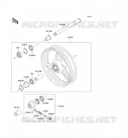 FRONT HUB voor Kawasaki ZEPHYR 750 1995