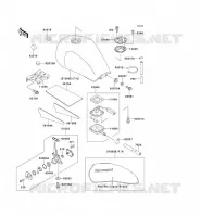 FUEL TANK voor Kawasaki ZEPHYR 750 1995