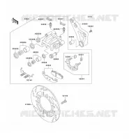 REAR BRAKE voor Kawasaki ZEPHYR 750 1995