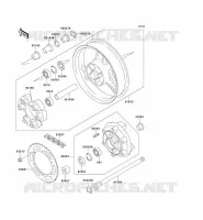 REAR HUB voor Kawasaki ZEPHYR 750 1995