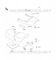 SEAT voor Kawasaki ZEPHYR 750 1995