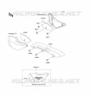 SIDE COVERS   CHAIN COVER voor Kawasaki ZEPHYR 750 1995