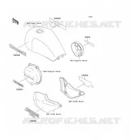 STICKER voor Kawasaki ZEPHYR 750 1995