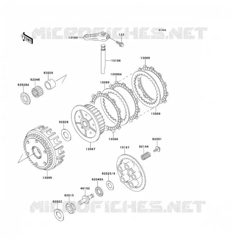 CLUTCH Kawasaki MOTOS 750 1995 ZEPHYR 750  ZR750-C5