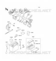 CHASSIS ELECTRICAL EQUIPMENT voor Kawasaki ZEPHYR 750 1995
