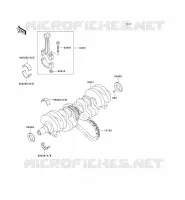 CRANKSHAFT voor Kawasaki ZEPHYR 750 1995