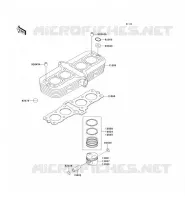 CYLINDER   PISTON  voor Kawasaki ZEPHYR 750 1995
