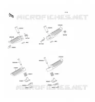FOOTREST voor Kawasaki ZEPHYR 750 1995