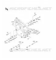 FRAME PARTS (COUVERTURE) voor Kawasaki ZEPHYR 750 1995