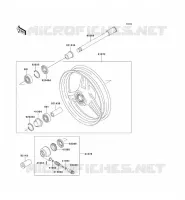 FRONT HUB voor Kawasaki ZEPHYR 750 1995