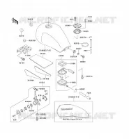 FUEL TANK voor Kawasaki ZEPHYR 750 1995