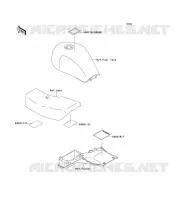 LABELS voor Kawasaki ZEPHYR 750 1995