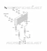 OIL RADIATOR voor Kawasaki ZEPHYR 750 1995