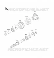 OUTPUT SHAFT voor Kawasaki ZEPHYR 750 1995