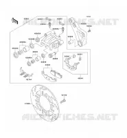 REAR BRAKE voor Kawasaki ZEPHYR 750 1995