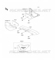 SIDE COVERS   CHAIN COVER voor Kawasaki ZEPHYR 750 1995