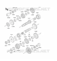 TRANSMISSION voor Kawasaki ZEPHYR 750 1995