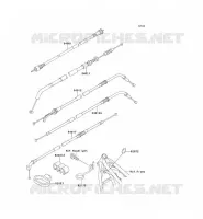 CABLES voor Kawasaki ZEPHYR 750 1995
