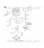 CARBURETOR PARTS voor Kawasaki ZEPHYR 750 1995