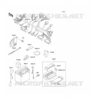 CHASSIS ELECTRICAL EQUIPMENT voor Kawasaki ZEPHYR 750 1995