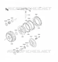 CLUTCH voor Kawasaki ZEPHYR 750 1995