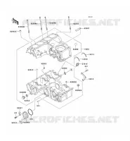 CRANKCASE(S) voor Kawasaki ZEPHYR 750 1995