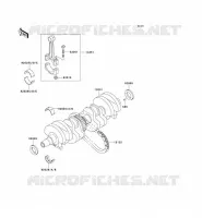 CRANKSHAFT voor Kawasaki ZEPHYR 750 1995