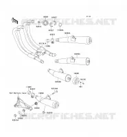 EXHAUST voor Kawasaki ZEPHYR 750 1995