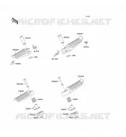 FOOTREST voor Kawasaki ZEPHYR 750 1995