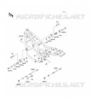 FRAME PARTS (COUVERTURE) voor Kawasaki ZEPHYR 750 1995