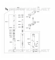 FRONT FORK voor Kawasaki ZEPHYR 750 1995