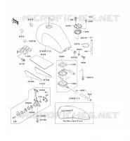 FUEL TANK voor Kawasaki ZEPHYR 750 1995