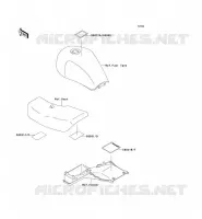 LABELS voor Kawasaki ZEPHYR 750 1995