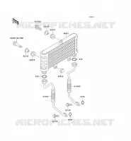 OIL RADIATOR voor Kawasaki ZEPHYR 750 1995